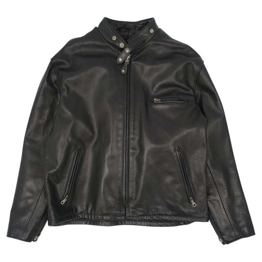 schott ショット シングルライダース 141 ライナー付き レザー ジャケット ブラック系 46【中古】