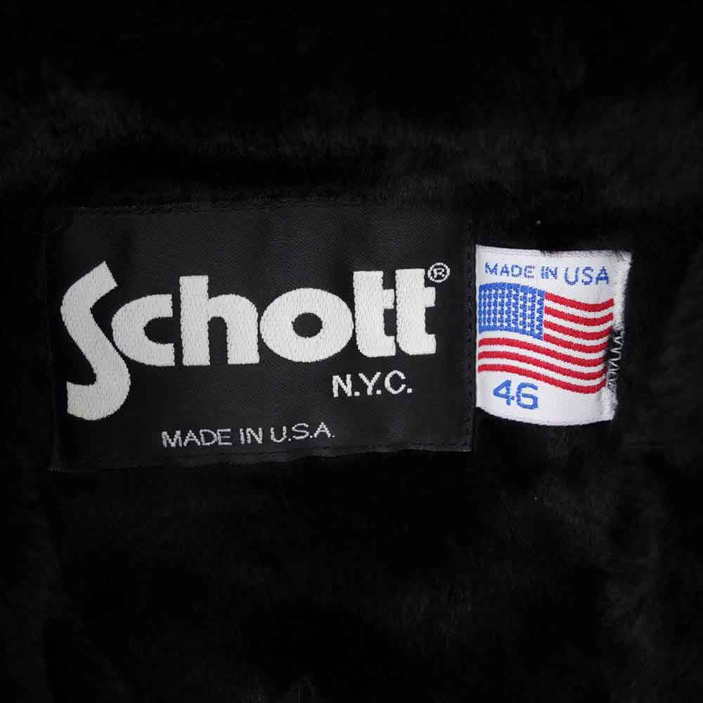 schott ショット シングルライダース 141 ライナー付き レザー ジャケット ブラック系 46【中古】