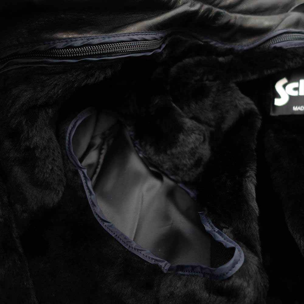 schott ショット シングルライダース 141 ライナー付き レザー ジャケット ブラック系 46【中古】