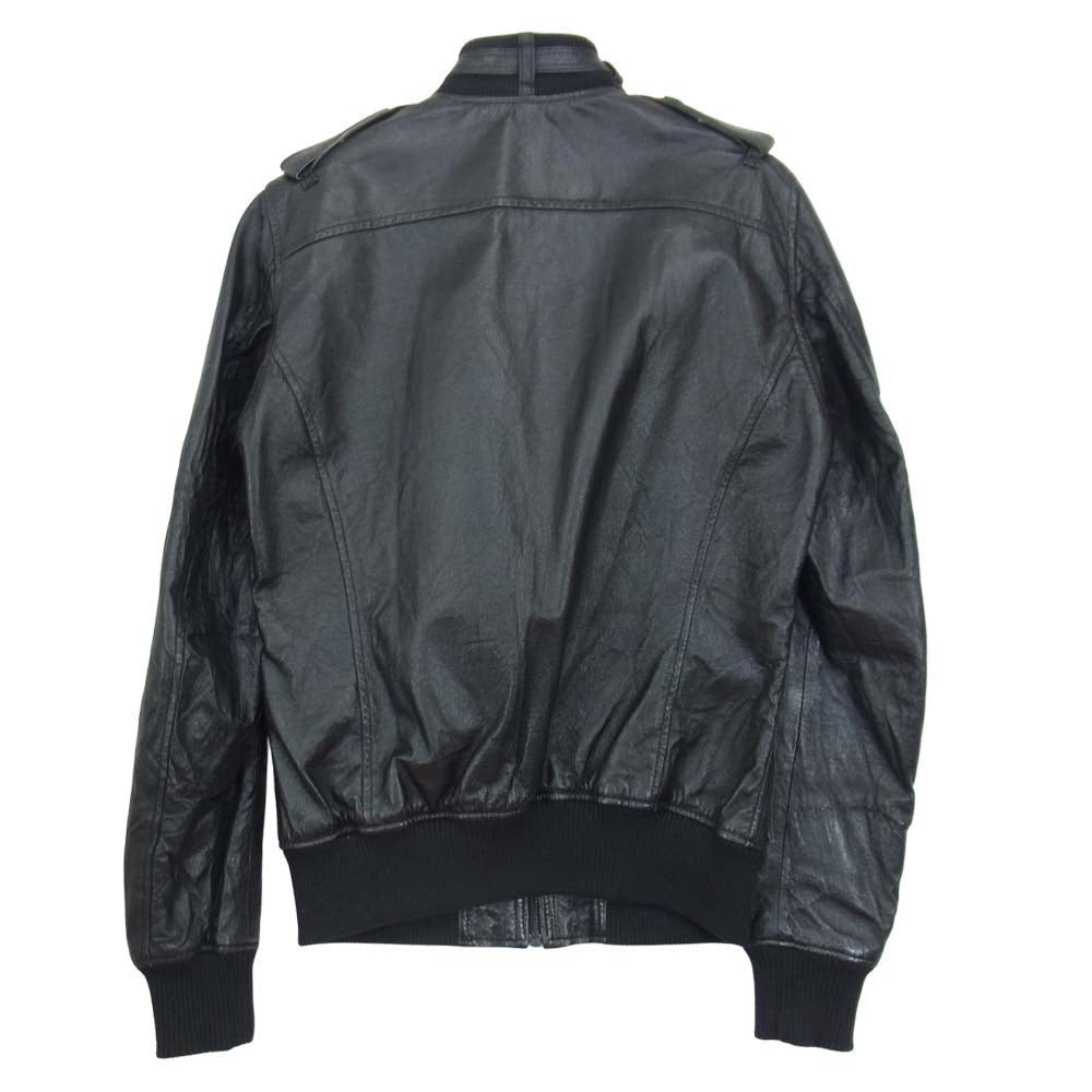HYSTERIC GLAMOUR ヒステリックグラマー 4LB-1561 ピッグ レザー ジャケット ブラック系 S【中古】