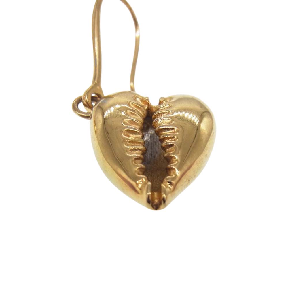 SAINT LAURENT サンローラン ハート ピアス ゴールド系【中古】