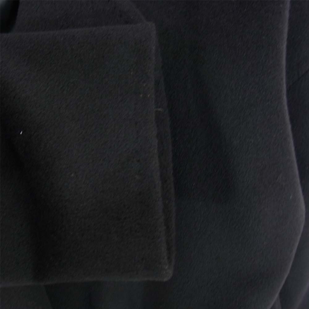 MAX MARA マックスマーラ イタリア製 白タグ カシミア混ウール ロング コート ブラック系 36【中古】