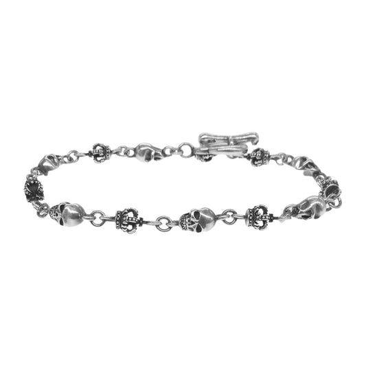 Justin Davis ジャスティンデイビス SBJ126 SKULL DIVINE スカル クラウン シルバー系【中古】