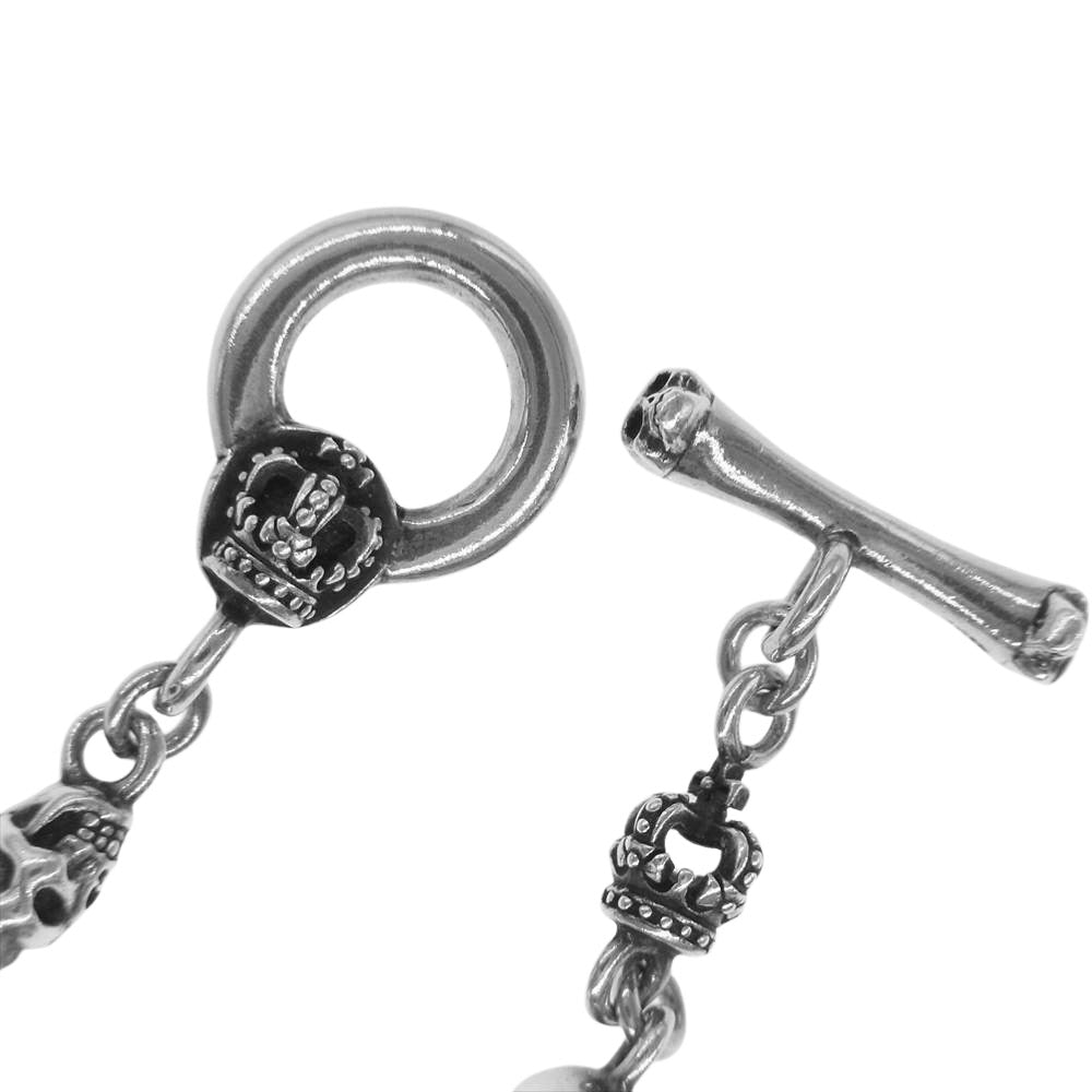 Justin Davis ジャスティンデイビス SBJ126 SKULL DIVINE スカル クラウン シルバー系【中古】
