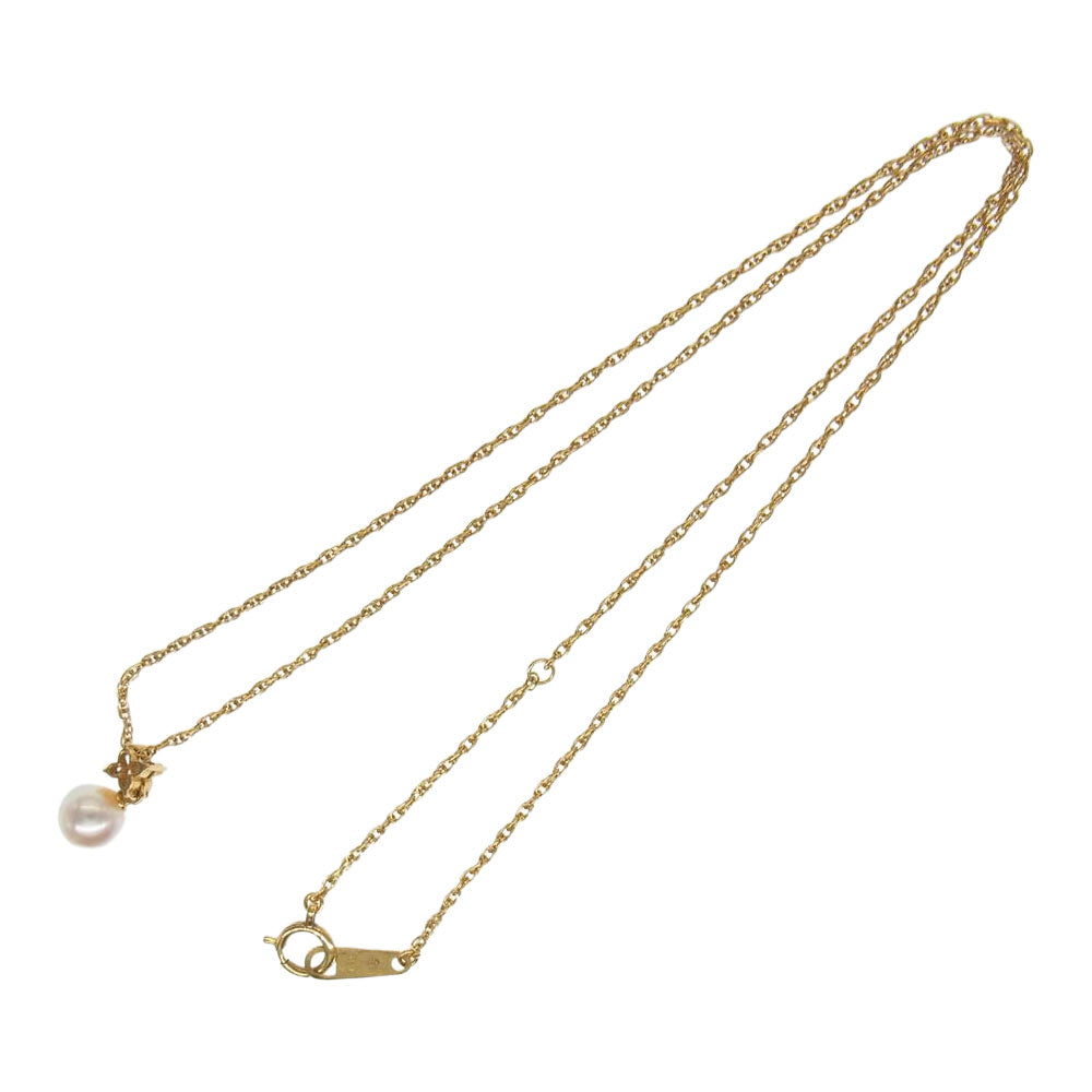 TASAKI タサキ K18YG パール ダイヤ 0.05ct ゴールド系【中古】