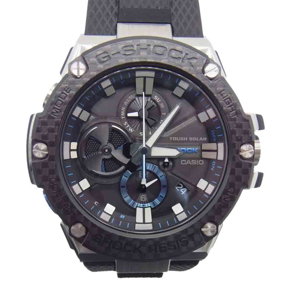 G-SHOCK ジーショック GST-B100XA-1AJF G-STEEL Bluetooth搭載 タフネスクロノグラフ タフソーラー【美品】【中古】