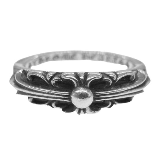 CHROME HEARTS クロムハーツ（原本無） ベイビー クラシック フローラル クロス リング シルバー系 18【中古】
