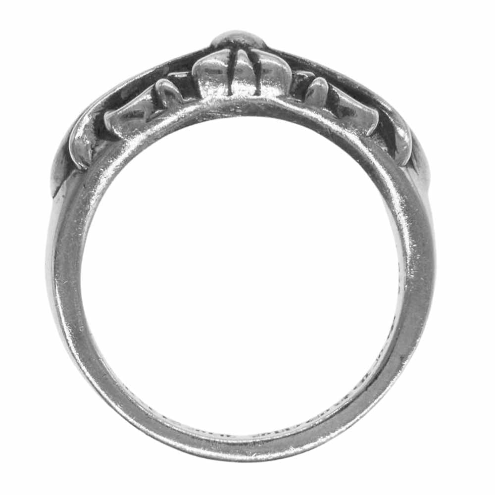 CHROME HEARTS クロムハーツ（原本無） ベイビー クラシック フローラル クロス リング シルバー系 18【中古】