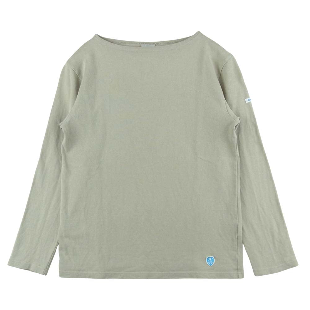 ORCIVAL オーシバル コットン バスク シャツ カットソー フランス製 グレージュ系 3【中古】