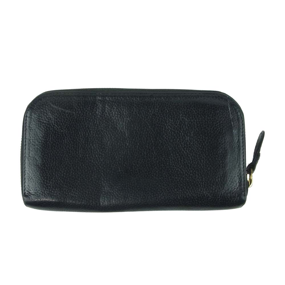 Chloe クロエ パラティ ラウンドファスナー 長財布 ブラック系【中古】