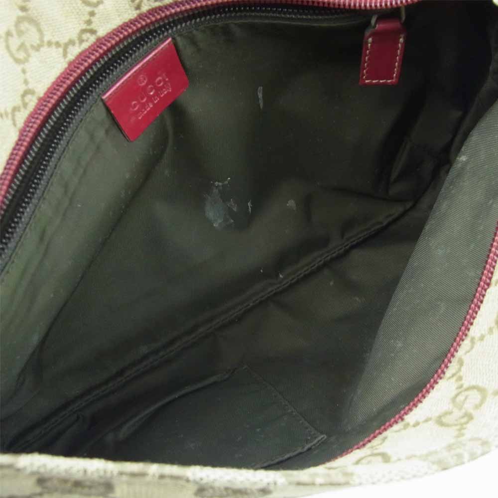 GUCCI グッチ 189749 GGキャンバス ショルダー バッグ イタリア製 ベージュ系【中古】