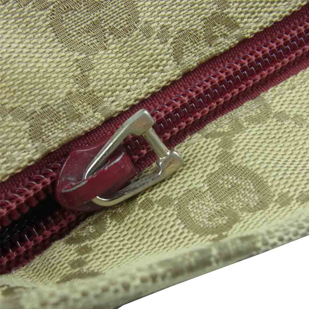 GUCCI グッチ 189749 GGキャンバス ショルダー バッグ イタリア製 ベージュ系【中古】