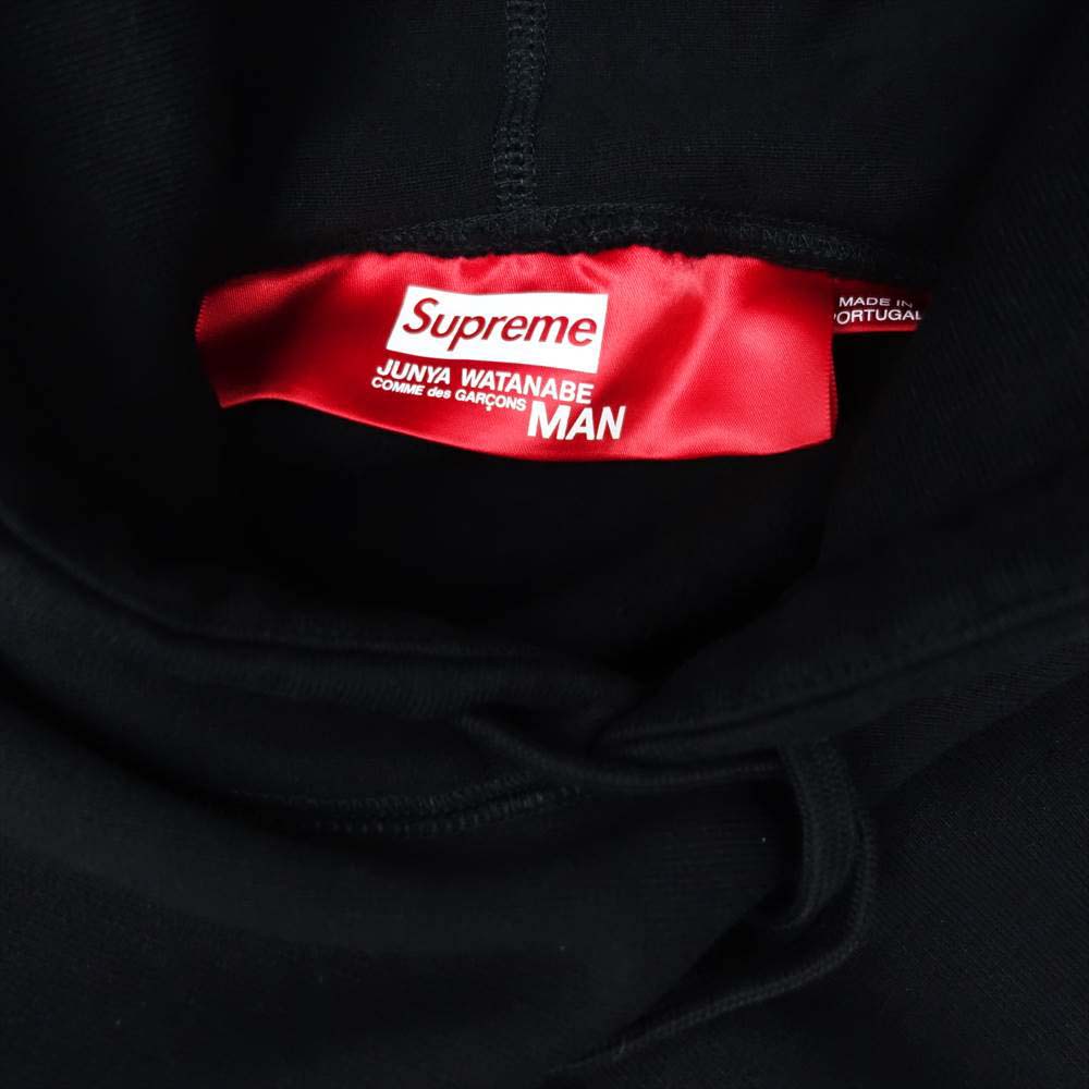 Supreme シュプリーム 21AW SW73 JUNYA WATANABE Hooded Sweatshirt フーデッド スウェット パーカー ブラック M ブラック系 M【極上美品】【中古】