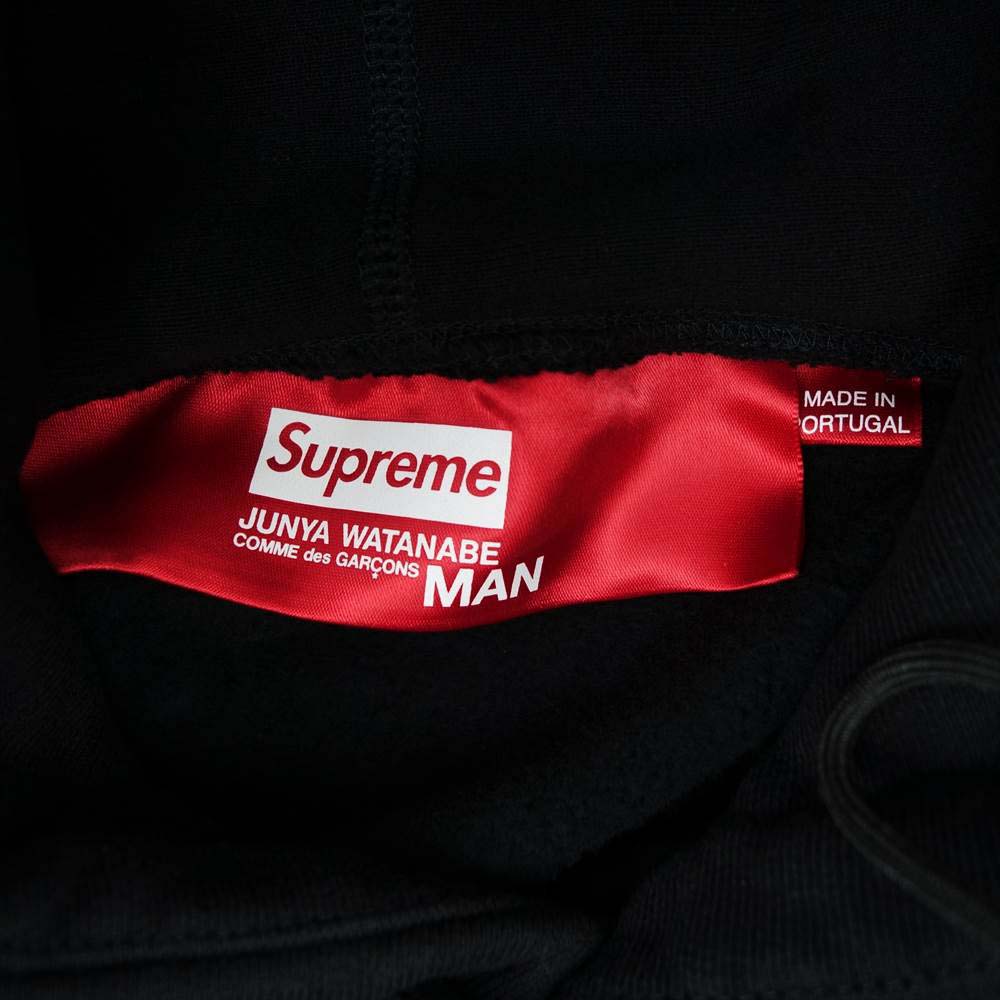 Supreme シュプリーム 21AW SW73 JUNYA WATANABE Hooded Sweatshirt フーデッド スウェット パーカー ブラック M ブラック系 M【極上美品】【中古】