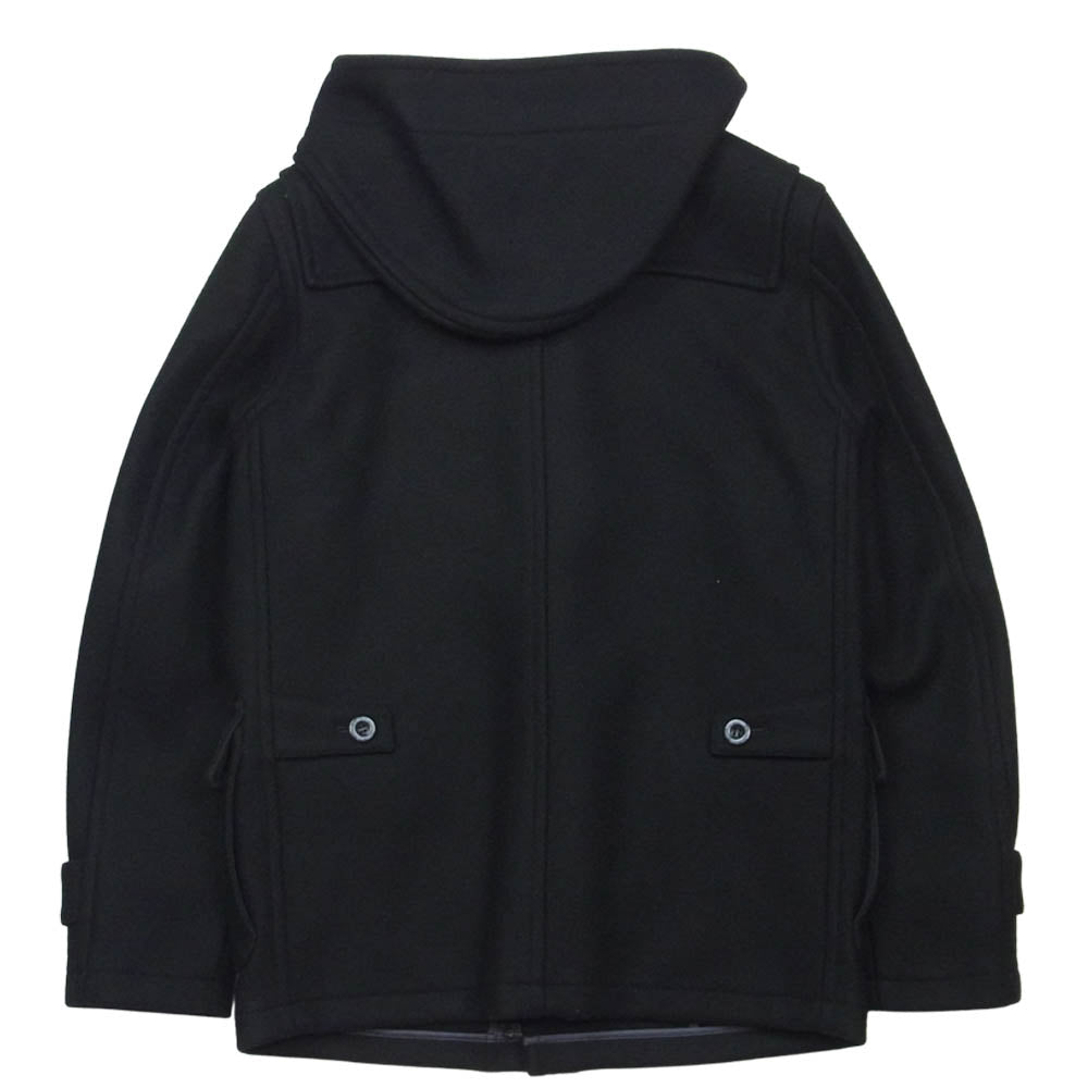 DELUXE デラックス ダッフル コート ウール 日本製 ブラック系 S【美品】【中古】