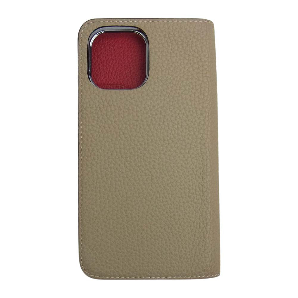 ボナベンチュラ  iPhone 11 Pro DIARY CASE ダイアリー ケース PERLINGER NOBLESSA LEATHER ノブレッサ スマホ ケース グレージュ  グレー系 表記無し【中古】