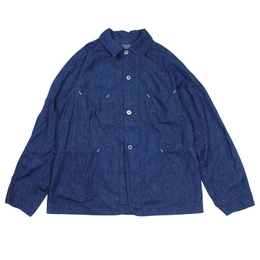 POST OVERALLS ポストオーバーオールズ POST 42 チンスト デニム シャツ インディゴブルー系 M【中古】