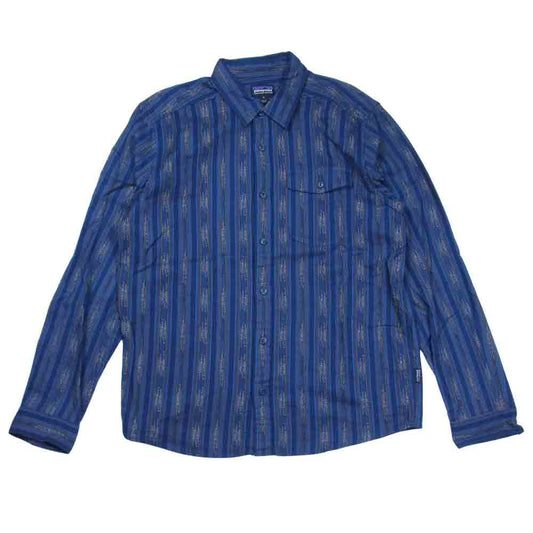 patagonia パタゴニア 20AW 54020 LS Lightweight Fjord Flannel Shirt ライトウェイト フィヨルド フランネル シャツ ブルー系 M【中古】