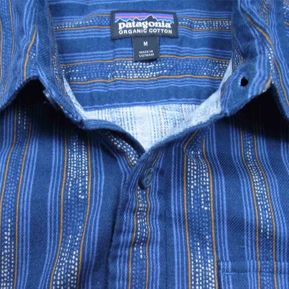 patagonia パタゴニア 20AW 54020 LS Lightweight Fjord Flannel Shirt ライトウェイト フィヨルド フランネル シャツ ブルー系 M【中古】