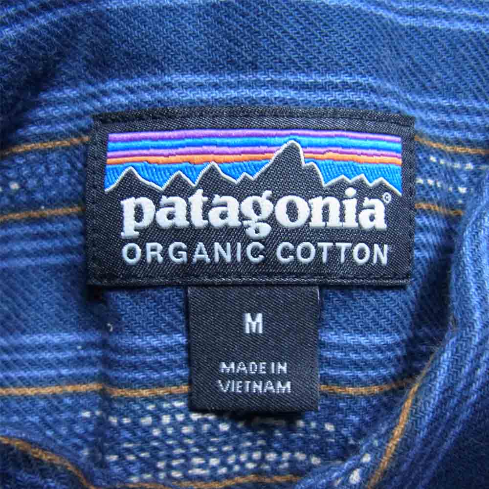 patagonia パタゴニア 20AW 54020 LS Lightweight Fjord Flannel Shirt ライトウェイト フィヨルド フランネル シャツ ブルー系 M【中古】