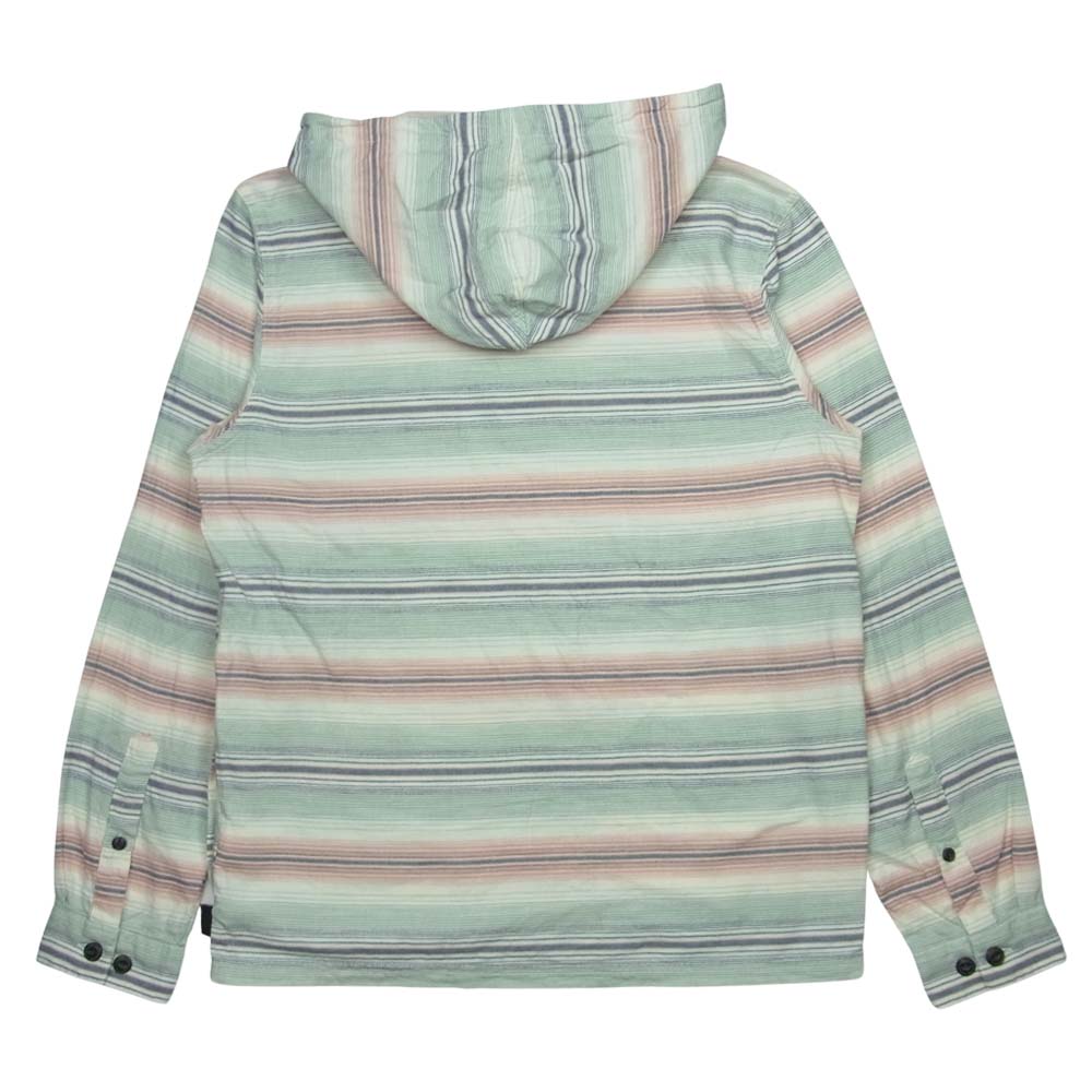 patagonia パタゴニア 20SS 53275 LW Fjord Flannel Hoody Big ライトウェイト フィヨルド フランネル フーディ プルオーバー パーカー Sky Blue S【中古】
