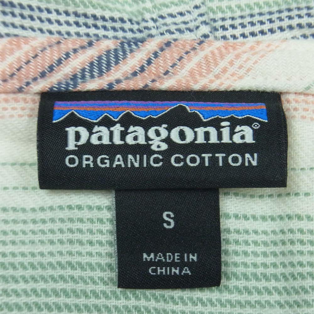patagonia パタゴニア 20SS 53275 LW Fjord Flannel Hoody Big ライトウェイト フィヨルド フランネル フーディ プルオーバー パーカー Sky Blue S【中古】