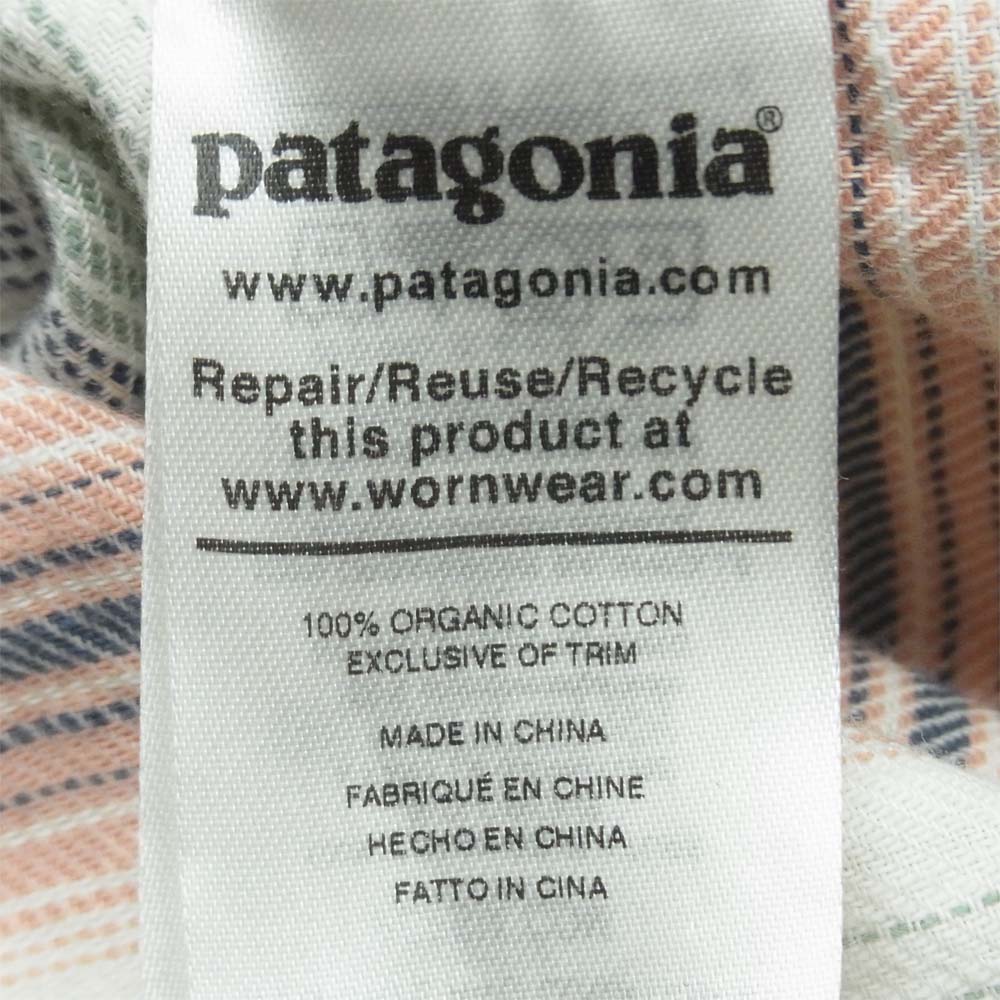 patagonia パタゴニア 20SS 53275 LW Fjord Flannel Hoody Big ライトウェイト フィヨルド フランネル フーディ プルオーバー パーカー Sky Blue S【中古】