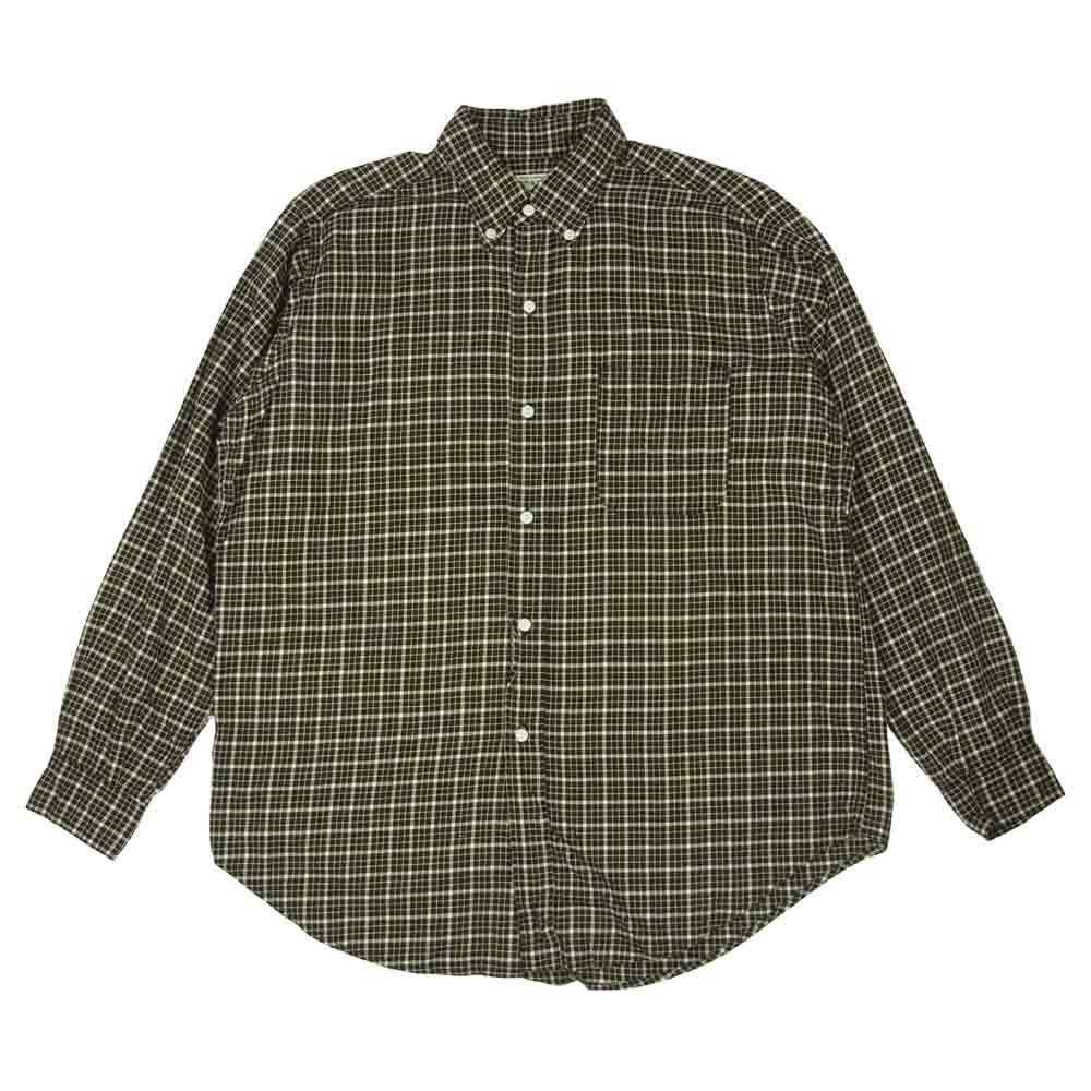 SASAFRAS ササフラス GREEN THUMB グリーン サム チェック シャツ ブラック系 M【中古】