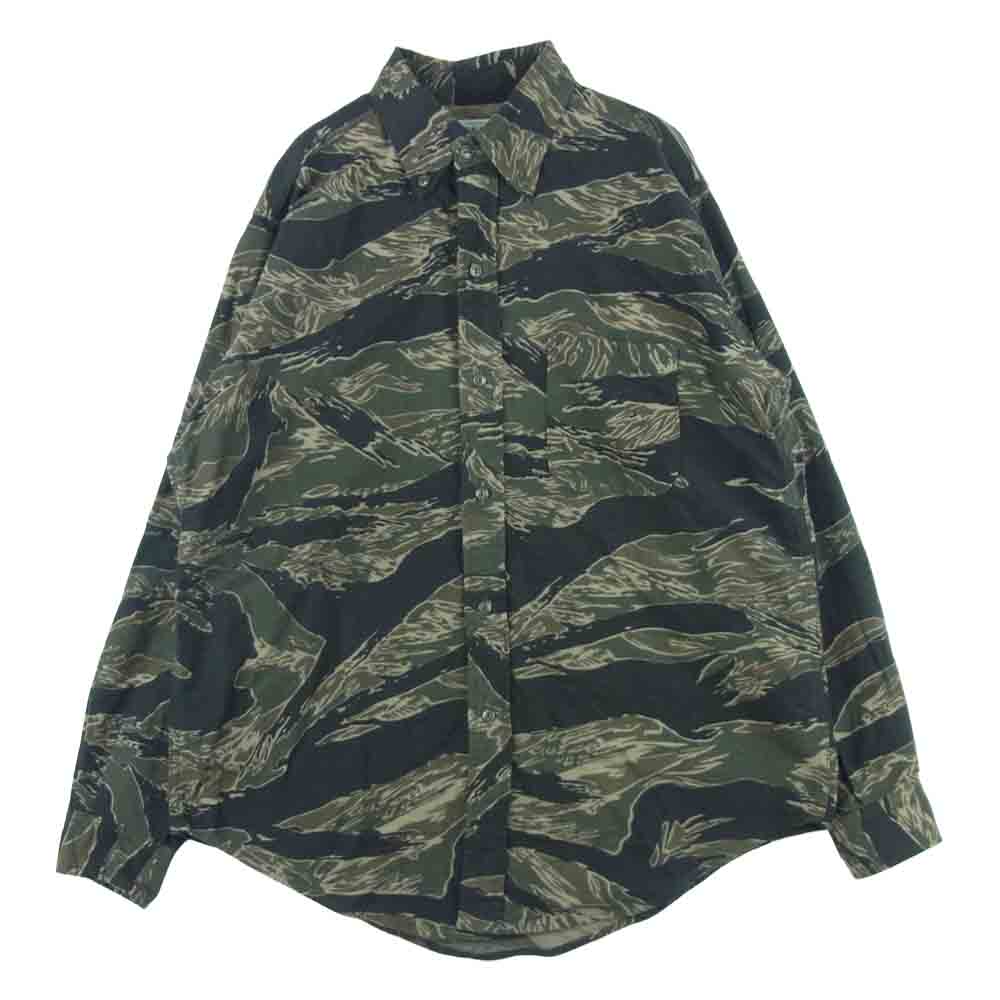 SASAFRAS ササフラス GREEN THUMB グリーン サム カモ 長袖 シャツ カーキ系 S【中古】