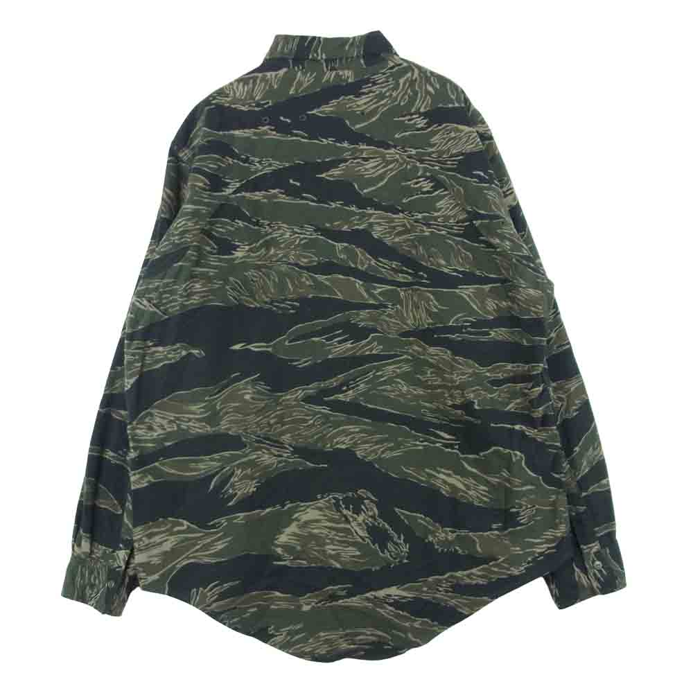 SASAFRAS ササフラス GREEN THUMB グリーン サム カモ 長袖 シャツ カーキ系 S【中古】