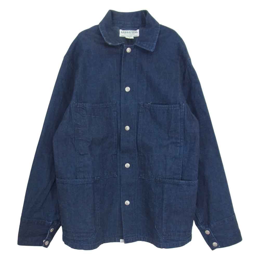 SASAFRAS ササフラス Transplant Jacket デニム トランスプラント ジャケット インディゴブルー系 S【中古】