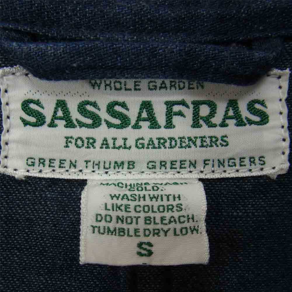 SASAFRAS ササフラス Transplant Jacket デニム トランスプラント ジャケット インディゴブルー系 S【中古】