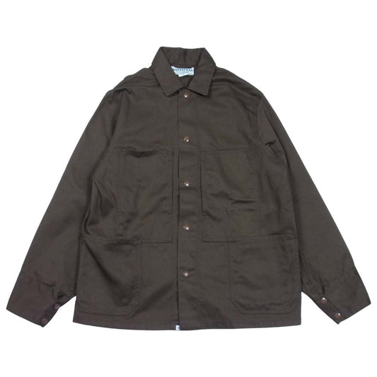 SASAFRAS ササフラス Transplant Jacket チノ トランスプラント ジャケット ブラウン系 S【美品】【中古】