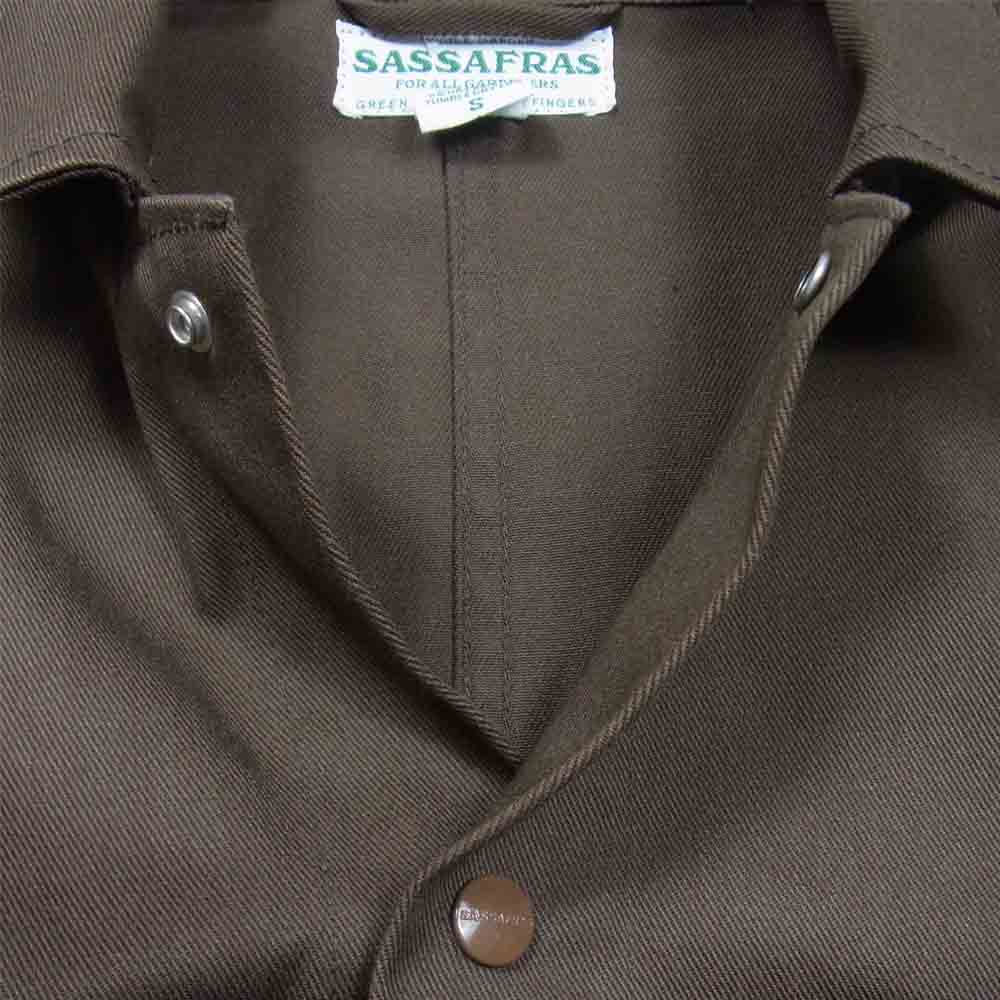 SASAFRAS ササフラス Transplant Jacket チノ トランスプラント ジャケット ブラウン系 S【美品】【中古】