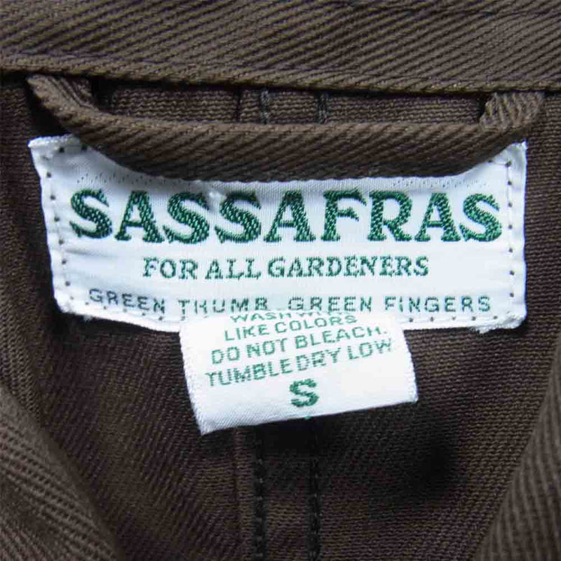 SASAFRAS ササフラス Transplant Jacket チノ トランスプラント ジャケット ブラウン系 S【美品】【中古】