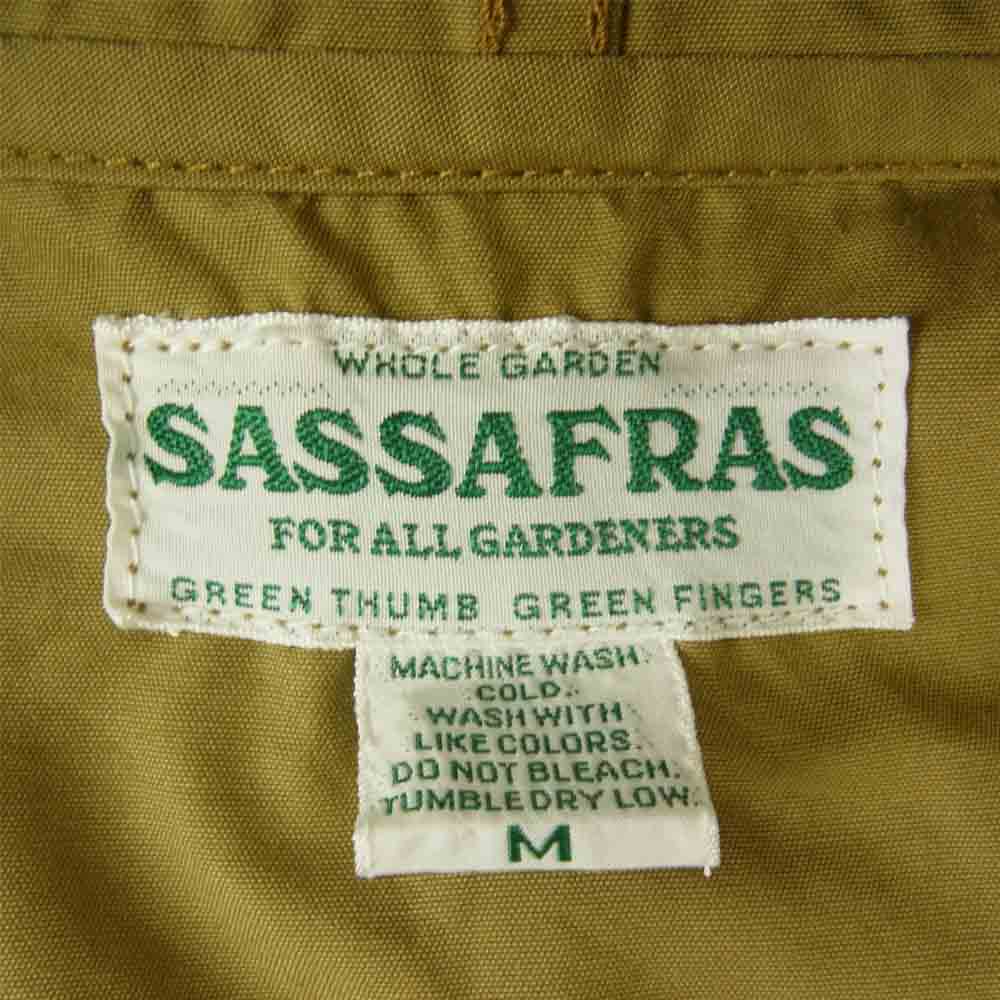 SASAFRAS ササフラス GARDENER BUD BREAKER ガーデナー バド ブレーカー コーチ ジャケット ベージュ系 M【美品】【中古】