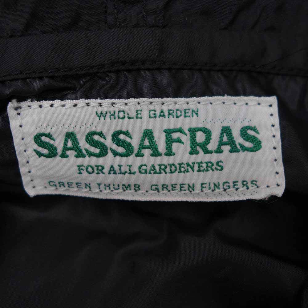 SASAFRAS ササフラス Leaf PrunerShell Bud Half リーフ アノラック ナイロン ジャケット ブラック系 M【美品】【中古】