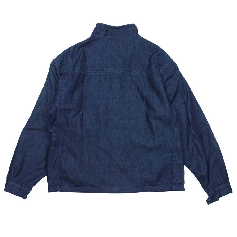 SASAFRAS ササフラス GARDENER CAP JACKET デニム ガーデナー キャップ ジャケット インディゴブルー系 S【中古】
