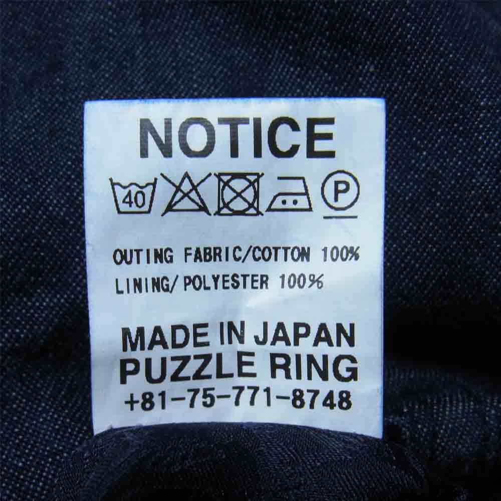 SASAFRAS ササフラス GARDENER CAP JACKET デニム ガーデナー キャップ ジャケット インディゴブルー系 S【中古】