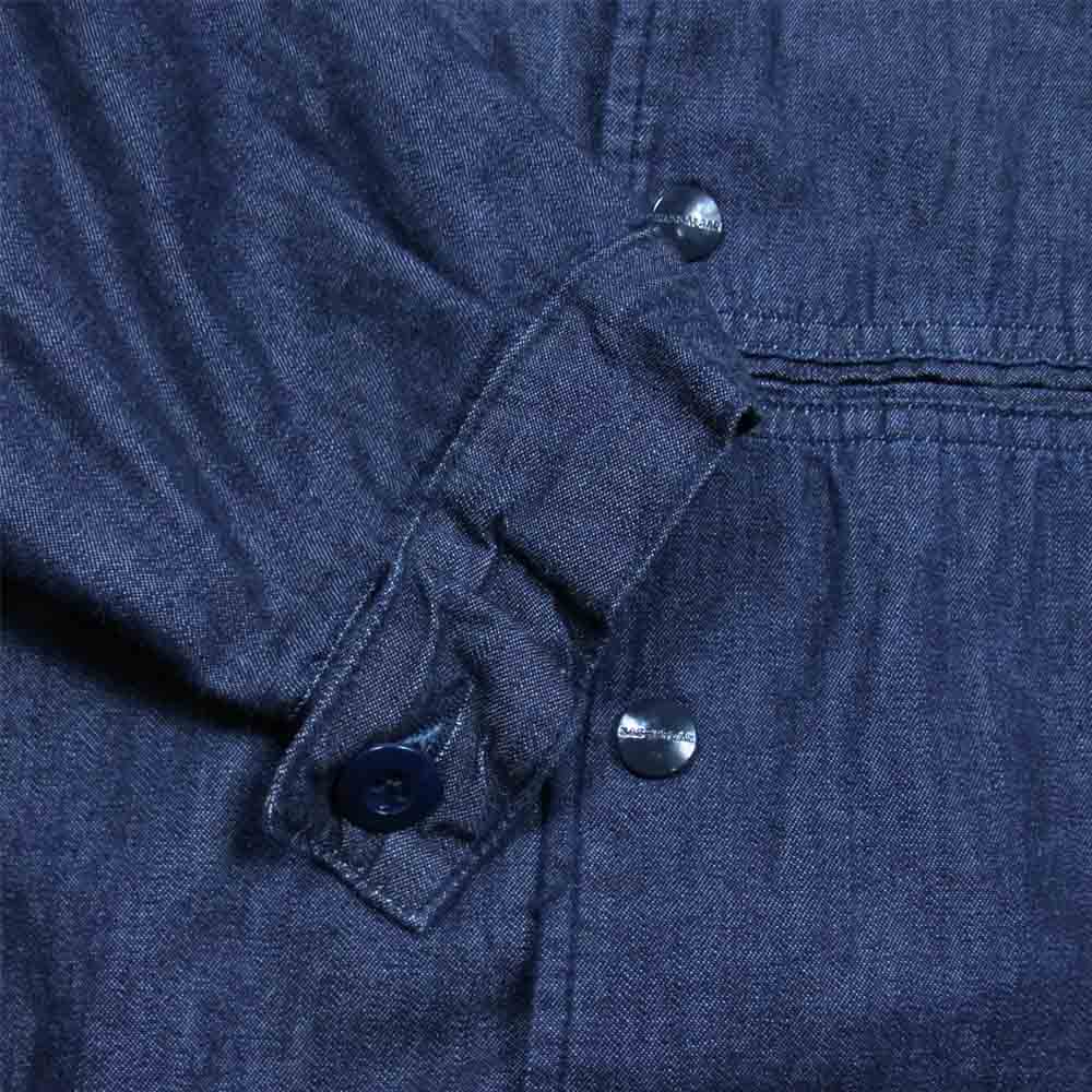 SASAFRAS ササフラス GARDENER CAP JACKET デニム ガーデナー キャップ ジャケット インディゴブルー系 S【中古】