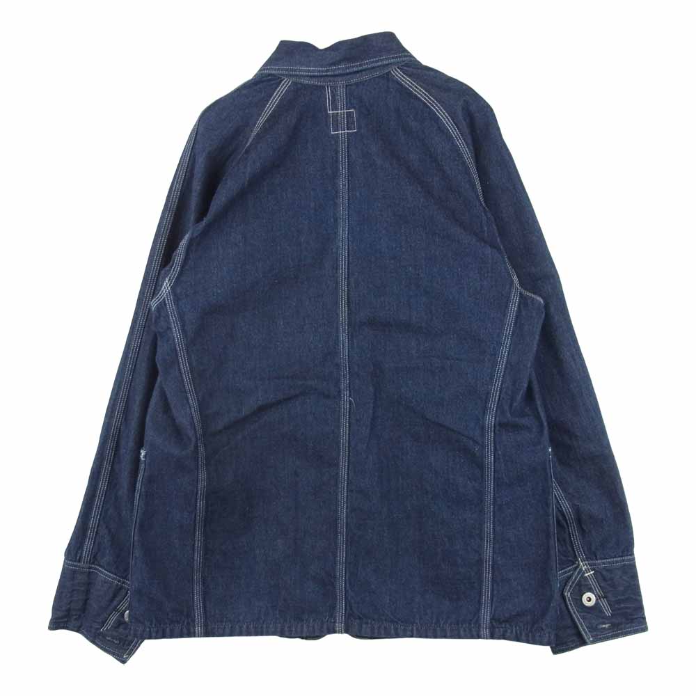 POST OVERALLS ポストオーバーオールズ ENGINEERS' JACKET エンジニア ガチャポケ デニム カバーオール ジャケット インディゴブルー系 S【美品】【中古】