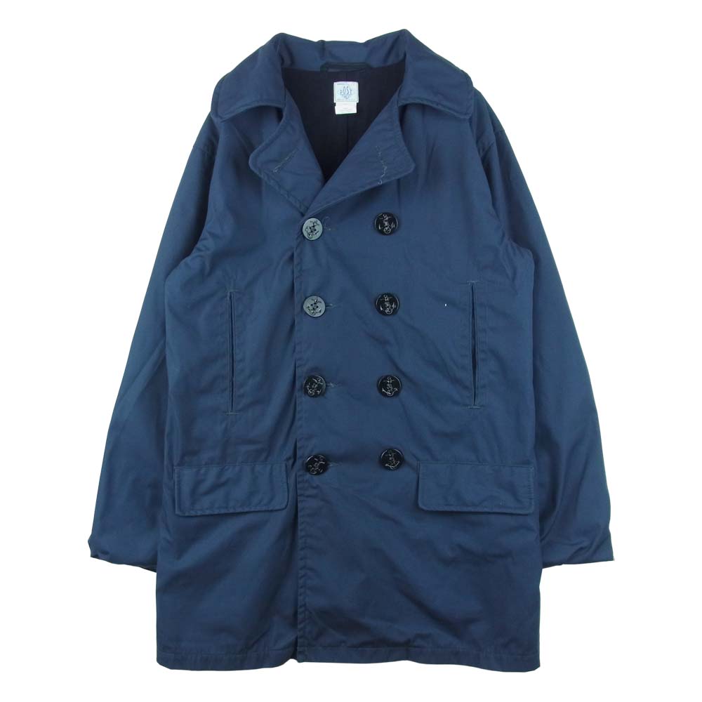 POST OVERALLS ポストオーバーオールズ P-POST Pコート ポリエステル コットン アメリカ製 ネイビー系 M【中古】