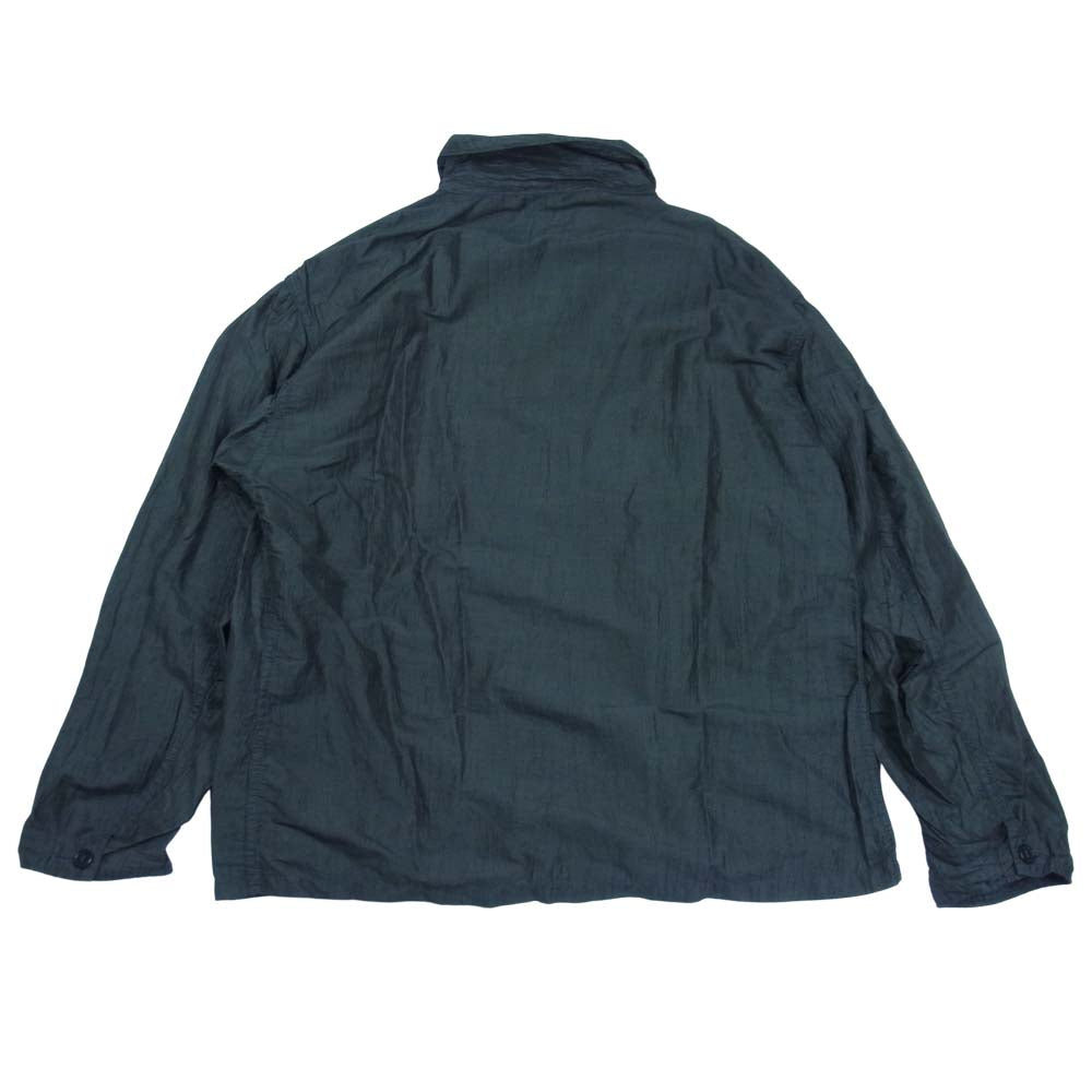 POST OVERALLS ポストオーバーオールズ WALKABOUT2 ウォークアバウト リネン カバーオール シャツ ジャケット グレー系 M【中古】