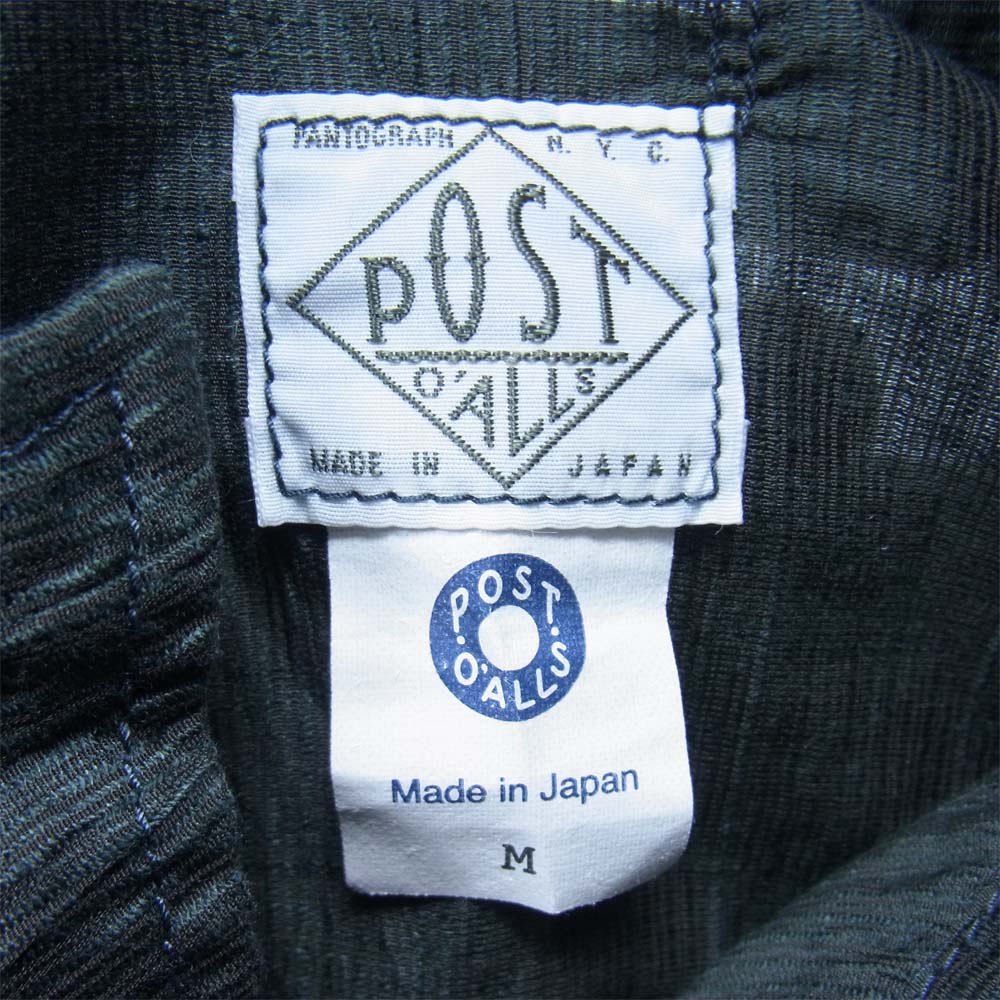 POST OVERALLS ポストオーバーオールズ WALKABOUT2 ウォークアバウト リネン カバーオール シャツ ジャケット グレー系 M【中古】