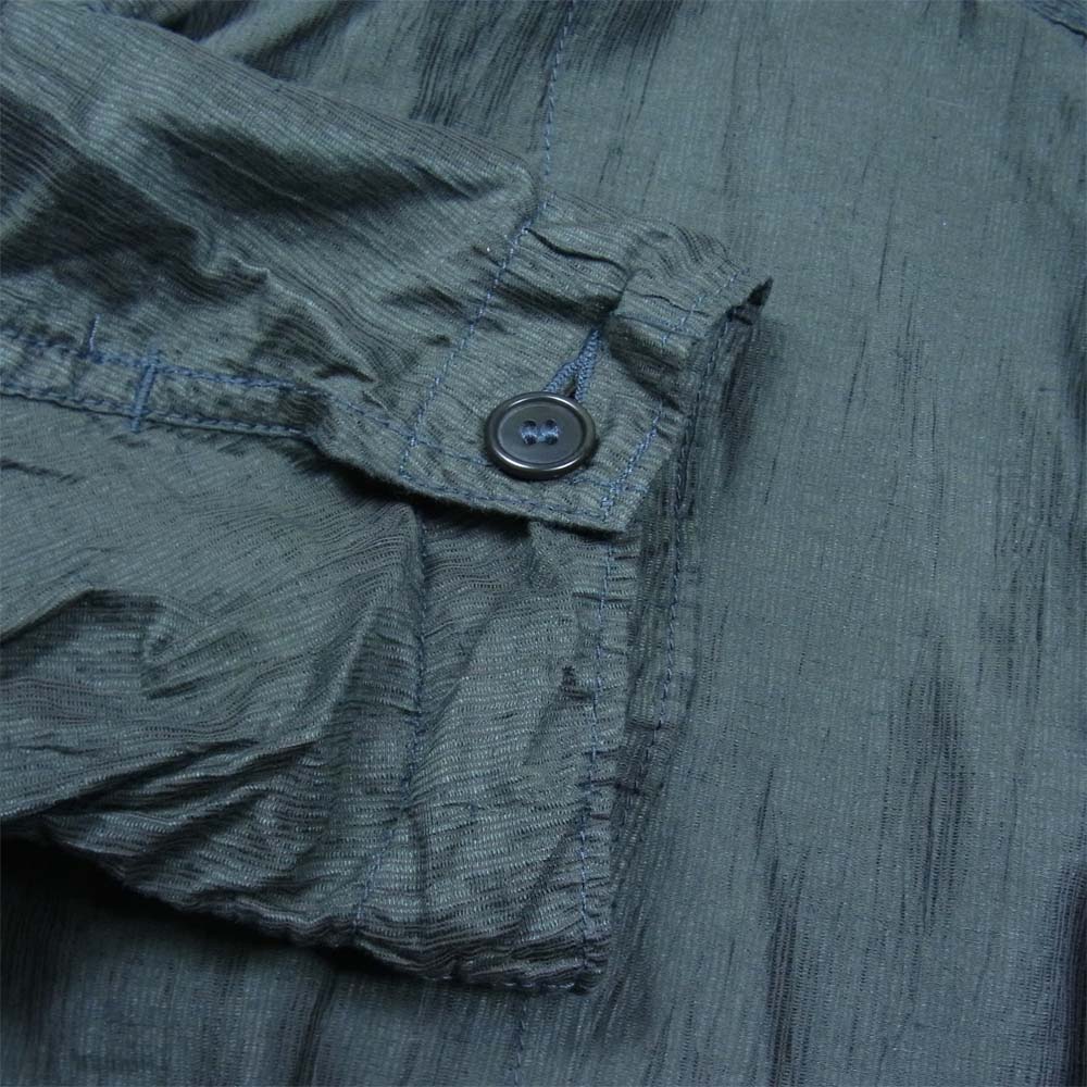 POST OVERALLS ポストオーバーオールズ WALKABOUT2 ウォークアバウト リネン カバーオール シャツ ジャケット グレー系 M【中古】
