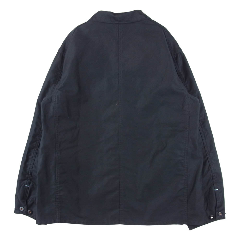 POST OVERALLS ポストオーバーオールズ DeLuxe Railroader レイルローダー ガチャポケ カバーオール ジャケット ブラック系 M【美品】【中古】
