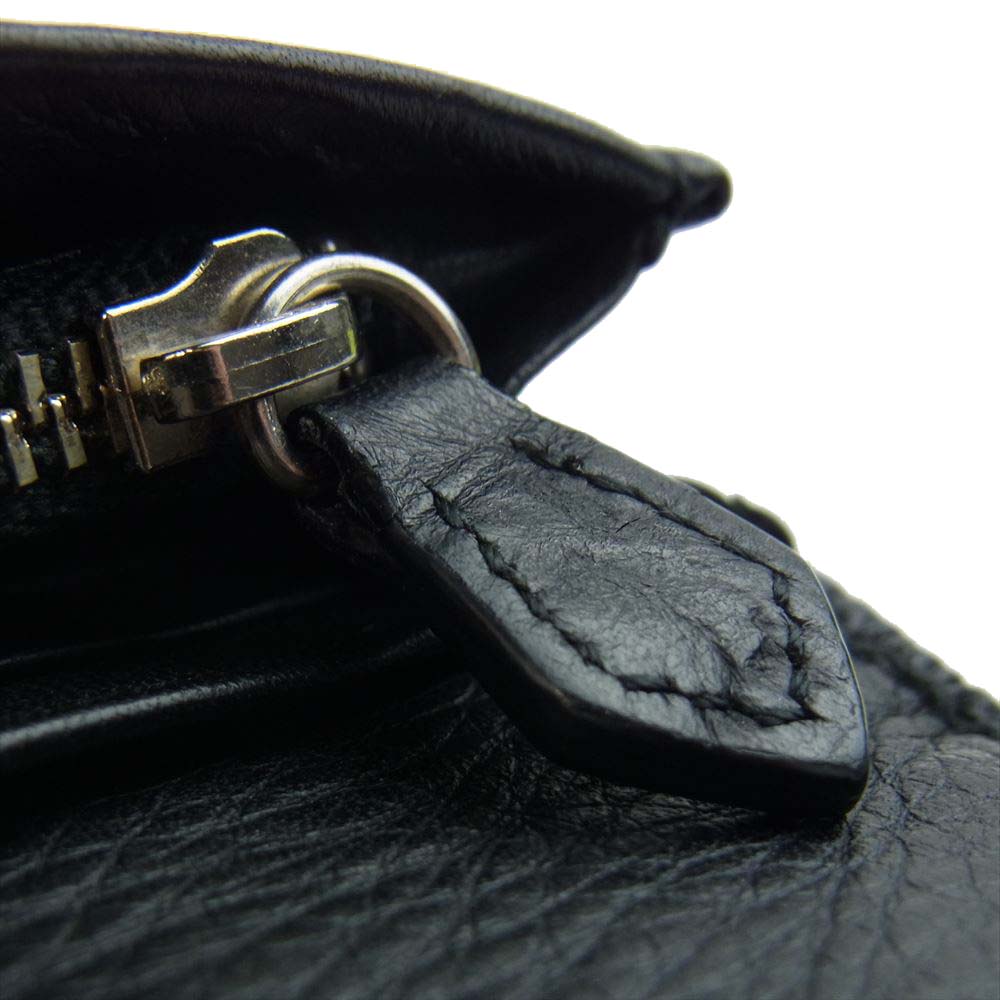 Vivienne Westwood ヴィヴィアンウエストウッド オーブ 二つ折り 長財布 ロングウォレット ブラック系【中古】