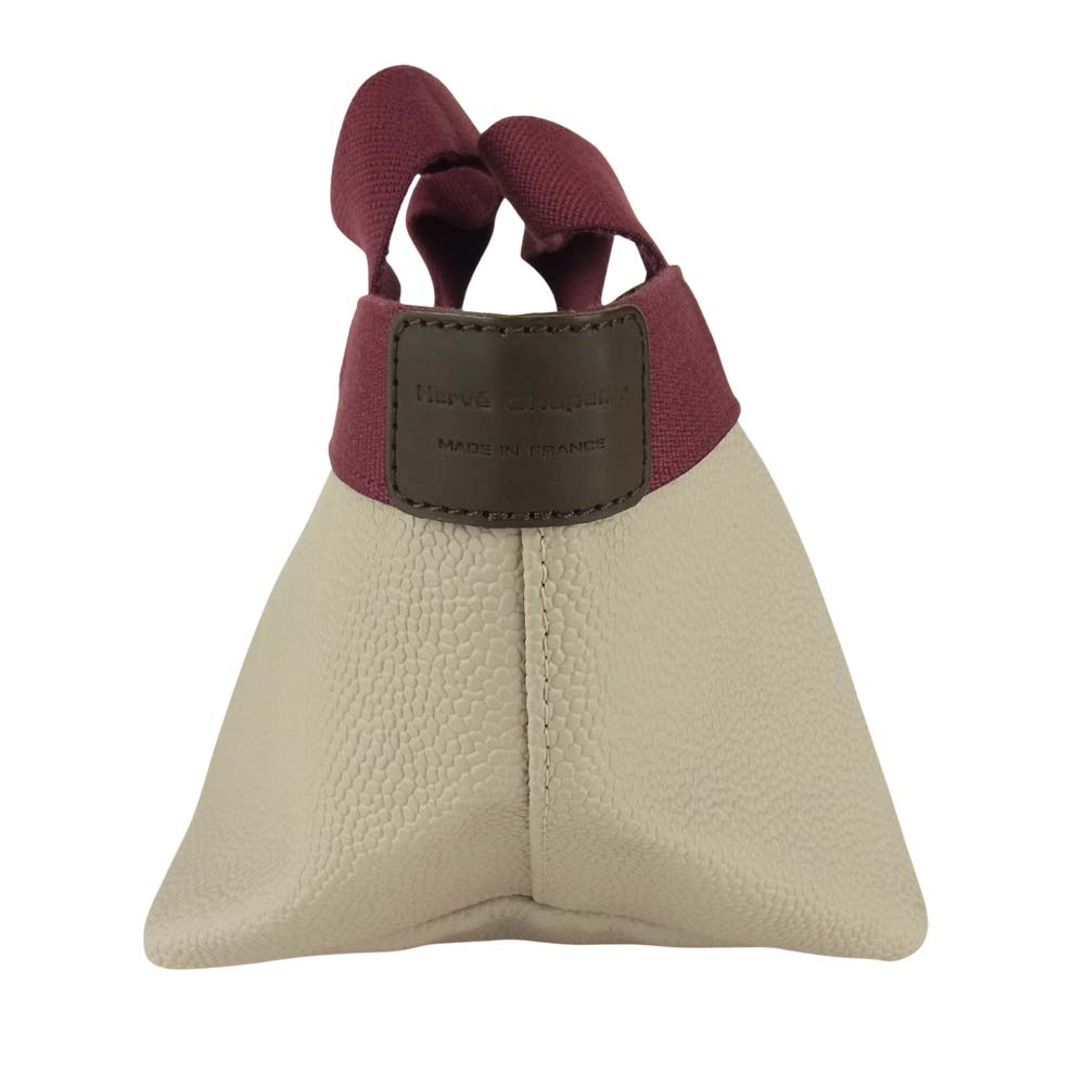 Herve Chapelier エルベ・シャプリエ 701GP リュクス 舟形 トート バッグ S パープル系 グレー系【美品】【中古】