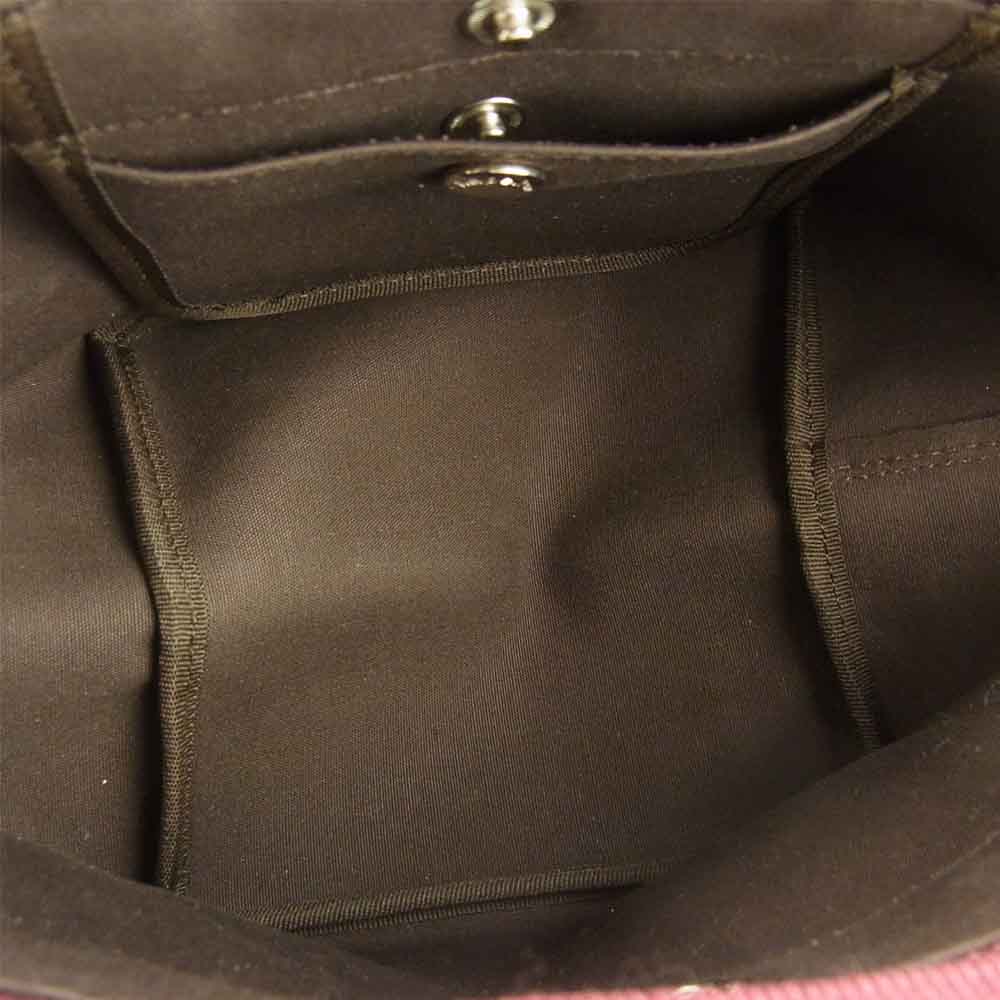 Herve Chapelier エルベ・シャプリエ 701GP リュクス 舟形 トート バッグ S パープル系 グレー系【美品】【中古】