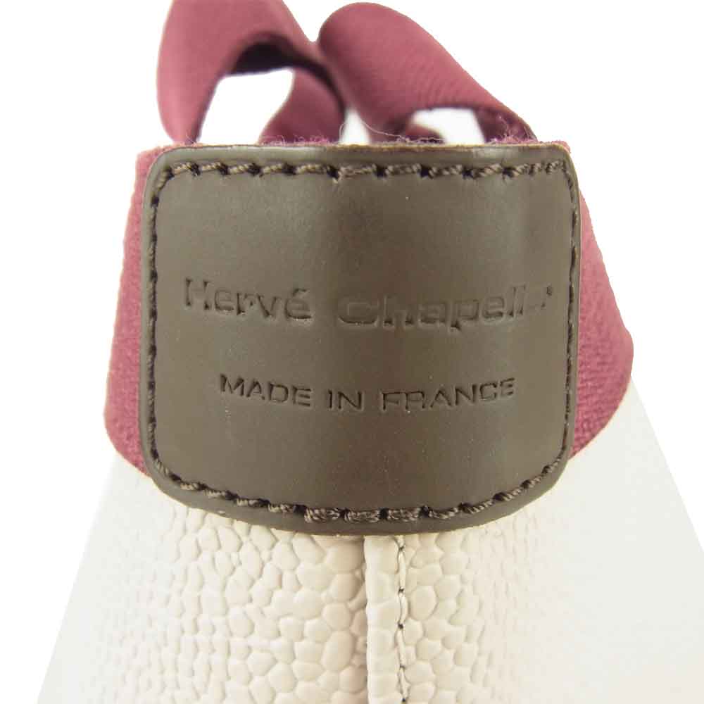 Herve Chapelier エルベ・シャプリエ 701GP リュクス 舟形 トート バッグ S パープル系 グレー系【美品】【中古】